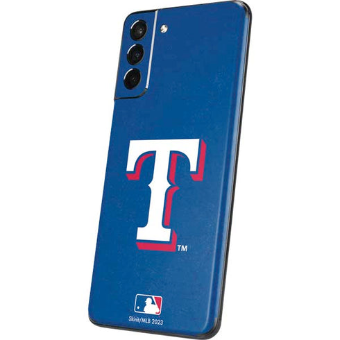 MLB Texas Rangers - Solid Distressed Galaxy S21 Plus 5G Skin