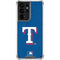 MLB Texas Rangers - Solid Distressed Galaxy S21 Ultra 5G Clear Case