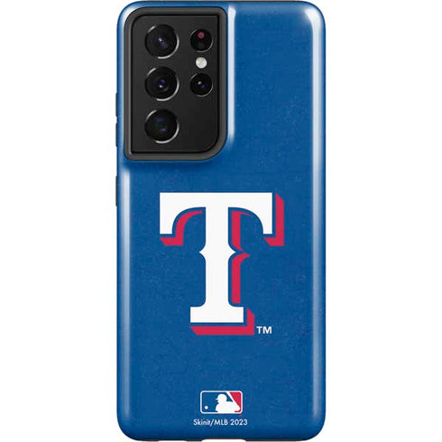 MLB Texas Rangers - Solid Distressed Galaxy S21 Ultra 5G Pro Case