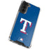 MLB Texas Rangers - Solid Distressed Galaxy S22 Clear Case