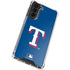 MLB Texas Rangers - Solid Distressed Galaxy S22 Plus Clear Case
