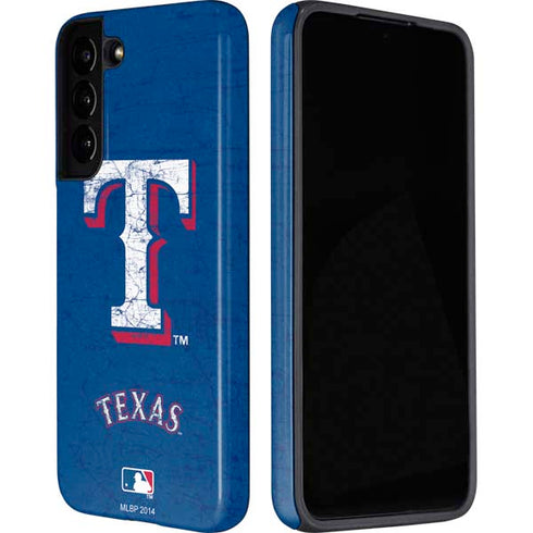 MLB Texas Rangers - Solid Distressed Galaxy S22 Plus Pro Case