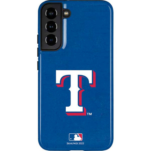 MLB Texas Rangers - Solid Distressed Galaxy S22 Plus Pro Case