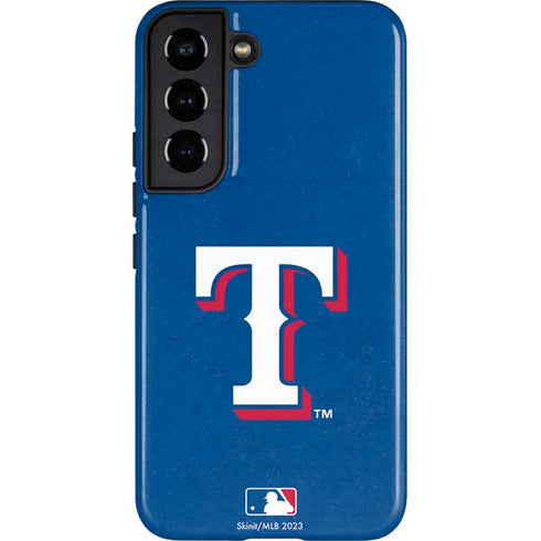 MLB Texas Rangers - Solid Distressed Galaxy S22 Pro Case