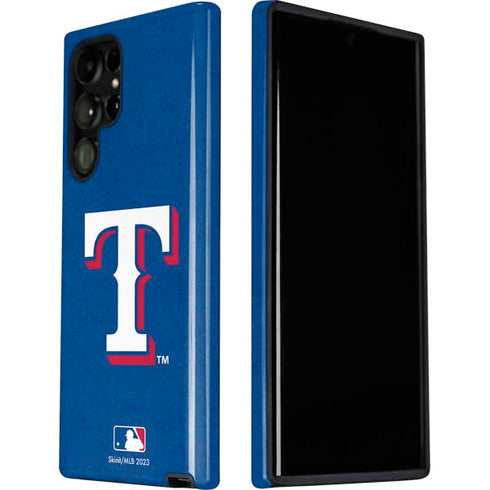 MLB Texas Rangers - Solid Distressed Galaxy S22 Ultra Pro Case