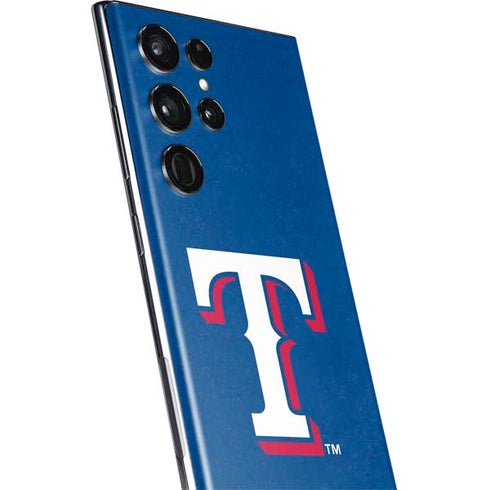 MLB Texas Rangers - Solid Distressed Galaxy S22 Ultra Skin