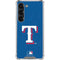 MLB Texas Rangers - Solid Distressed Galaxy S23 Clear Case