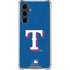 MLB Texas Rangers - Solid Distressed Galaxy S23 FE Clear Case