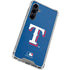 MLB Texas Rangers - Solid Distressed Galaxy S23 FE Clear Case