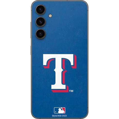 MLB Texas Rangers - Solid Distressed Galaxy S23 FE Skin