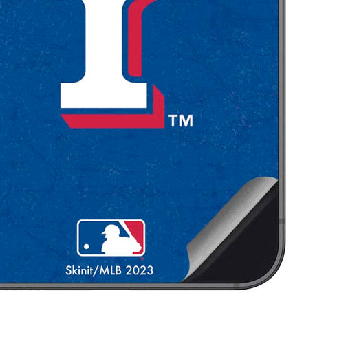 MLB Texas Rangers - Solid Distressed Galaxy S23 FE Skin