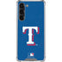 MLB Texas Rangers - Solid Distressed Galaxy S23 Plus Clear Case