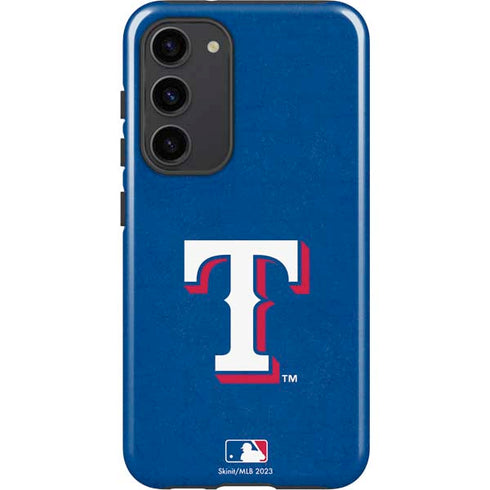 MLB Texas Rangers - Solid Distressed Galaxy S23 Plus Pro Case