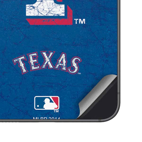 MLB Texas Rangers - Solid Distressed Galaxy S23 Plus Skin