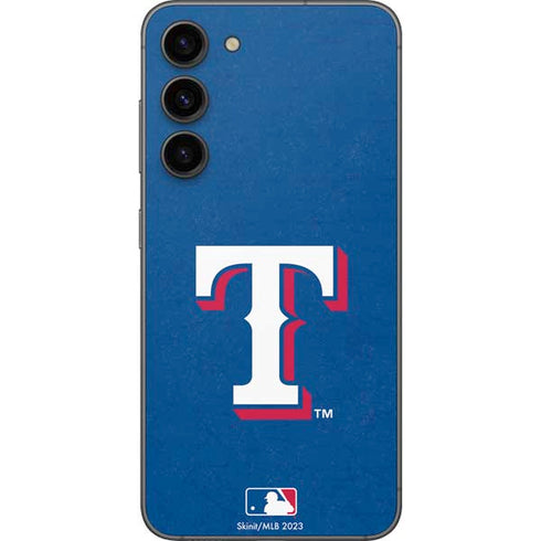 MLB Texas Rangers - Solid Distressed Galaxy S23 Plus Skin