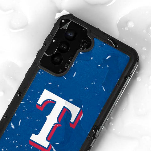 MLB Texas Rangers - Solid Distressed Galaxy S23 Plus Waterproof Case