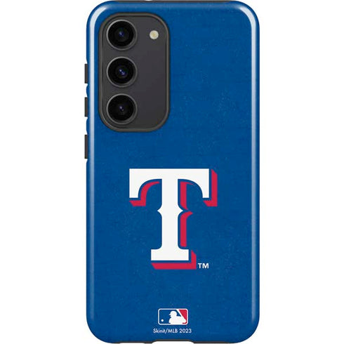 MLB Texas Rangers - Solid Distressed Galaxy S23 Pro Case