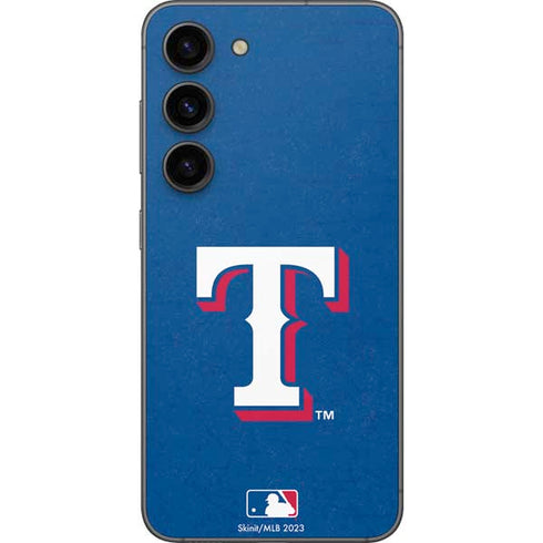 MLB Texas Rangers - Solid Distressed Galaxy S23 Skin
