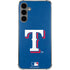 MLB Texas Rangers - Solid Distressed Galaxy S24 Plus Clear Case