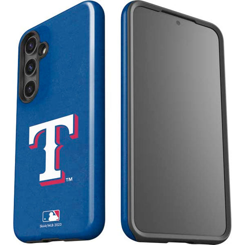 MLB Texas Rangers - Solid Distressed Galaxy S24 Plus Impact Case