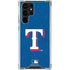 MLB Texas Rangers - Solid Distressed Galaxy S24 Ultra Clear Case