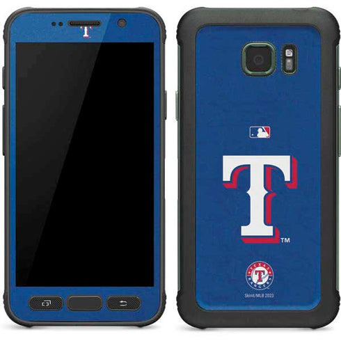 MLB Texas Rangers - Solid Distressed Galaxy S7 Active Skin