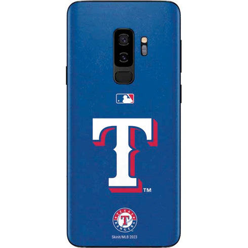 MLB Texas Rangers - Solid Distressed Galaxy S9 Plus Skin