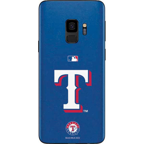MLB Texas Rangers - Solid Distressed Galaxy S9 Skin