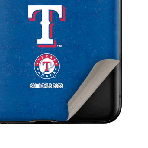 MLB Texas Rangers - Solid Distressed Galaxy Z Flip Skin