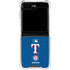 MLB Texas Rangers - Solid Distressed Galaxy Z Flip5 5G Clear Case