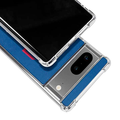 MLB Texas Rangers - Solid Distressed Google Pixel 8 Clear Case