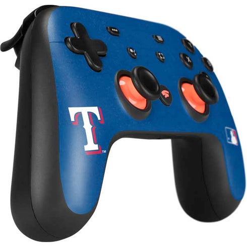 MLB Texas Rangers - Solid Distressed Google Stadia Controller Skin