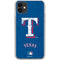 MLB Texas Rangers - Solid Distressed iPhone 11 Clear Case