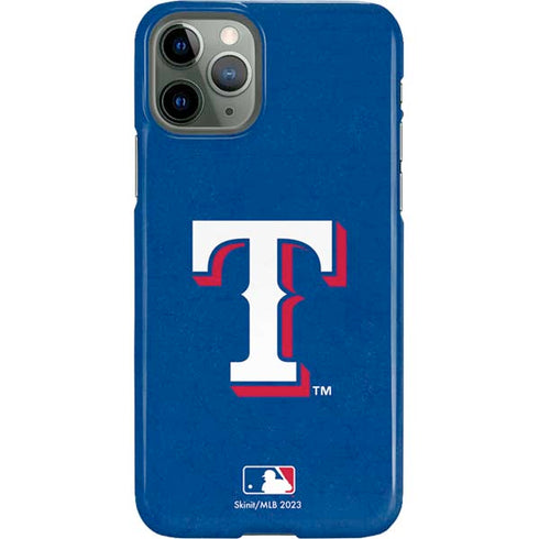 MLB Texas Rangers - Solid Distressed iPhone 11 Pro Lite Case