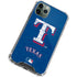 MLB Texas Rangers - Solid Distressed iPhone 11 Pro Max Clear Case