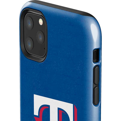 MLB Texas Rangers - Solid Distressed iPhone 11 Pro Max Impact Case