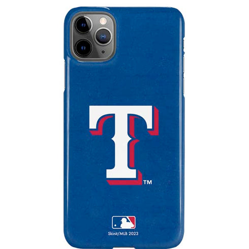 MLB Texas Rangers - Solid Distressed iPhone 11 Pro Max Lite Case