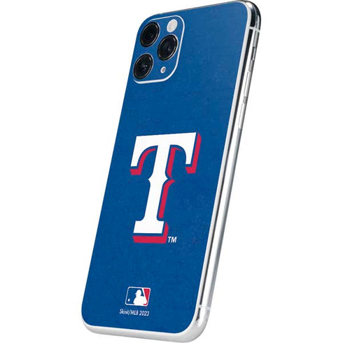 MLB Texas Rangers - Solid Distressed iPhone 11 Pro Skin