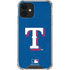 MLB Texas Rangers - Solid Distressed iPhone 12 Clear Case