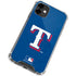 MLB Texas Rangers - Solid Distressed iPhone 12 Clear Case