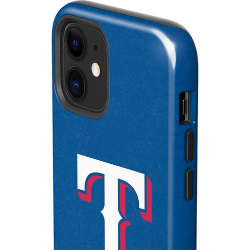 MLB Texas Rangers - Solid Distressed iPhone 12 Impact Case