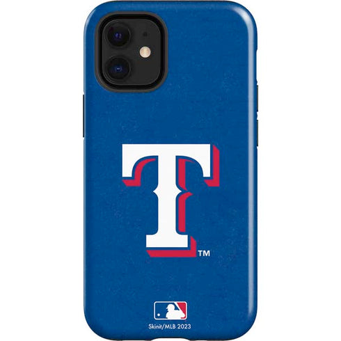 MLB Texas Rangers - Solid Distressed iPhone 12 Mini Impact Case