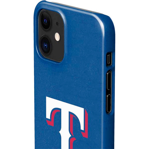 MLB Texas Rangers - Solid Distressed iPhone 12 Mini Lite Case