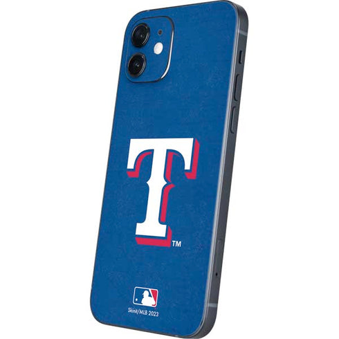 MLB Texas Rangers - Solid Distressed iPhone 12 Mini Skin
