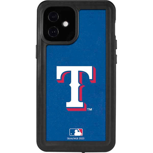 MLB Texas Rangers - Solid Distressed iPhone 12 Mini Waterproof Case