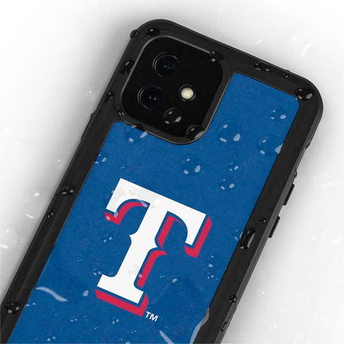 MLB Texas Rangers - Solid Distressed iPhone 12 Mini Waterproof Case