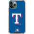MLB Texas Rangers - Solid Distressed iPhone 12 Pro Clear Case