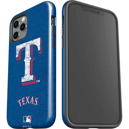 MLB Texas Rangers - Solid Distressed iPhone 12 Pro Impact Case