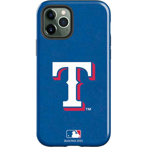 MLB Texas Rangers - Solid Distressed iPhone 12 Pro Impact Case