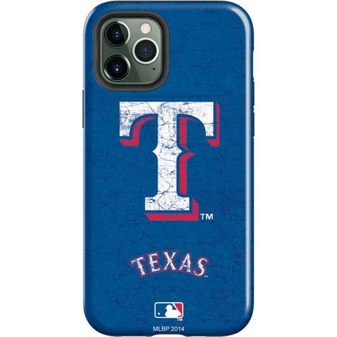 MLB Texas Rangers - Solid Distressed iPhone 12 Pro Max Impact Case